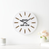 Laundry Room Hours Sign Grote Klok (Huis)