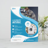 Laundry Service Flyer Sjabloon (Staand voorkant)