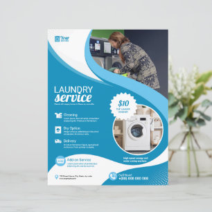 Laundry Service Flyer Sjabloon