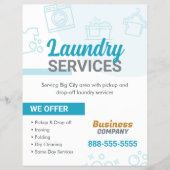 Laundry Services Flyer Sjabloon (Voorkant)