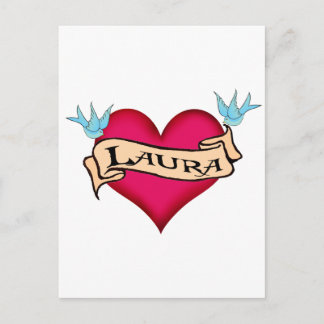Laura - Aangepast Tattoo T-shirts en cadeautjes Briefkaart