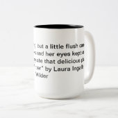 Laura Ingalls Wilder Citation Mug "The Long Winter (Devant droit)