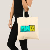 Laura periodieke lijstnaam canvas tas (Voorkant (product))