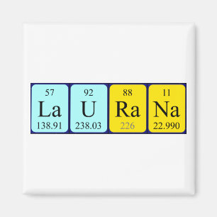 Laurana periodieke tabelnaam magnet magneet