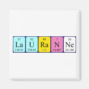 Lauranne periodiek table name magnet magneet
