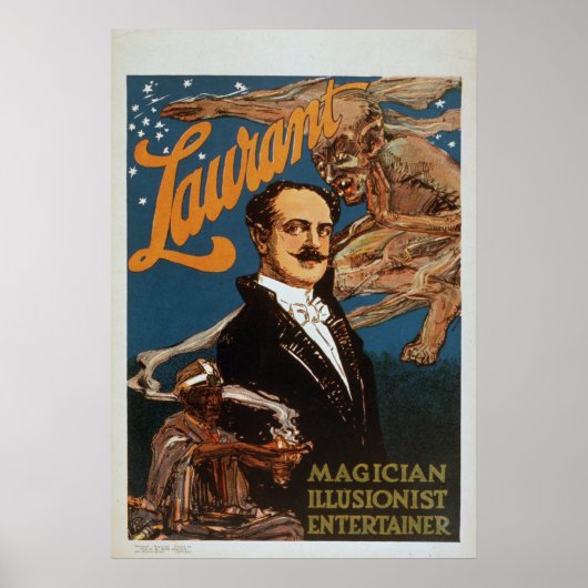 Laurant-Magicaanse illusionist VAUDEVILLE Poster (Voorkant)