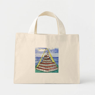 Laura's vuurtoren. mini tote bag