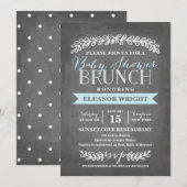 Laurel Brunch | Uitnodiging tot Baby shower (Voorkant / Achterkant)