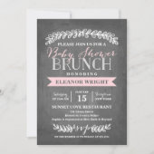 Laurel Brunch | Uitnodiging tot Baby shower (Voorkant)