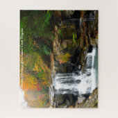 Laurel Creek Virginia.Kerstgroet Legpuzzel (Verticaal)