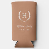Laurel Crest Wedding Monogram | Terra Cotta (Voorkant)