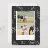 Laurel d'hiver | Carte photo de vacances (Dos)