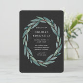 Laurel d'hiver | Invitation Fête de Vacances (Debout devant)