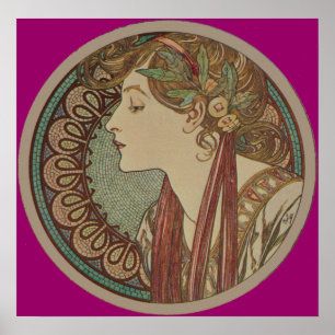 Laurel door Alphonse Mucha ( 1901 ) Art Nouveau Poster