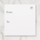  Laurel & Filigree, bruiloft Bedankjes Labels (Achterkant)