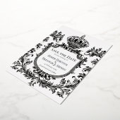  Laurel & Filigree, bruiloft, Folie Uitnodiging (Gedraaid)