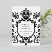  Laurel & Filigree, bruiloft, Folie Uitnodiging (Staand Voorkant)