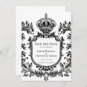  Laurel & Filigree, bruiloft Kaart (Voorkant / Achterkant)