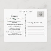 Laurel Graduation Party Invitation Carte postale (Dos)