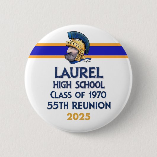 Laurel High Class of 1970 55th Reunion Button (Voorkant)