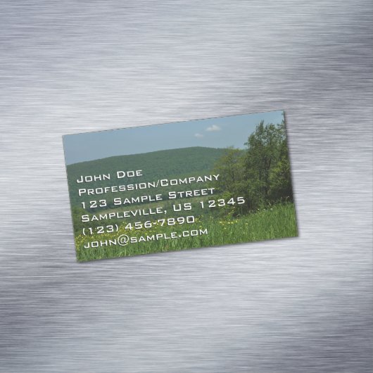 Laurel Highlands Pennsylvania Summer Photography Magnetisch Visitekaartje (Voorbeeld)
