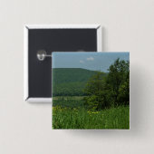 Laurel Highlands Pennsylvania Summer Photography Vierkante Button 5,1 Cm (Voorkant /achterkant)