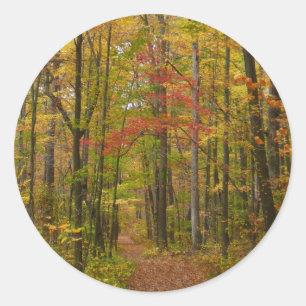 Laurel Hill Trail in Herfst Ronde Sticker