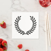 Laurel krans papier servetten (Insitu)
