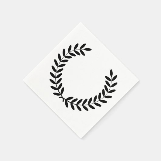 Laurel krans papier servetten (Hoek)