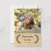 Laurel Leaf - Faire-part de 3x5 (Devant)