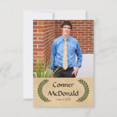 Laurel Leaf - Faire-part de 3x5 (Devant)