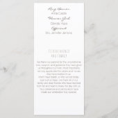 Laurel Leaf Gold Wedding Programme (Dos)