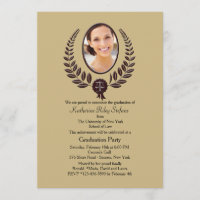 Laurel Leaf - Invitation à la graduation photo