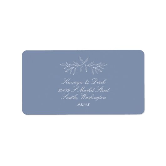 Laurel Leaf Return Address Mailing Label K310 (Voorkant)