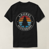 Laurel Mississippi MS Grafisch Retro 70s T-shirt (Design voorkant)