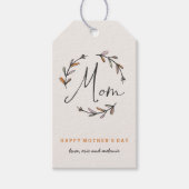 Laurel Moederdag Gift Label - Tangerine Cadeaulabel (Voorkant)