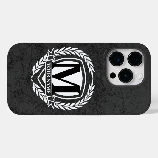 Laurel Monogram Design Coque-Mate coque iphone (Verso (horizontal))