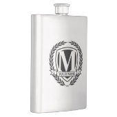 Laurel Monogram Design Flask Flacon (Rechts)