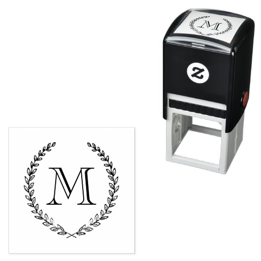 Laurel Monogram Stempel (In situ)