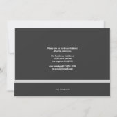 Laurel Monogramme Faire-part de graduation (Dos)