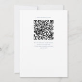 Laurel Monogramme Faire-part de mariage QR Code (Dos)