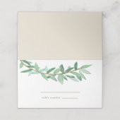 Laurel Olive Branch Cartes (Extérieur déplié)