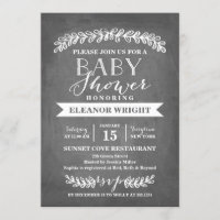 Laurel White | Invitation baby shower
