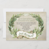  Laurel Wreath Banner Reception Kaart (Voorkant)