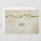  Laurel Wreath Banner Reception Kaart (Achterkant)
