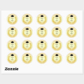 Laurel Wreath Class of 20XX Afstuderen Ronde Sticker (Vel)