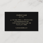 Laurel Wreath & Crown Monogrammed Visitekaartje (Achterkant)