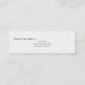 Laurel Wreath Mini Visitekaartje (Achterkant)