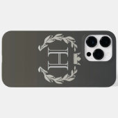Laurel Wreath Monogram Case-Mate iPhone Case (Achterkant (horizontaal))