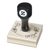Laurel Wreath Monogram Opslaan van de datum Rubberstempel (Stempel)